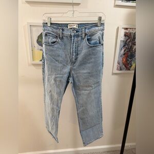 Abercrombie & Fitch The Ankle Straight Ultra High Rise Jeans Xtra Short